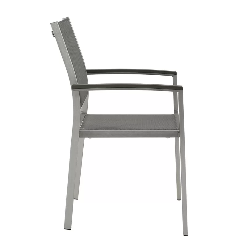 2 Sets stacking garden chair Outdoor Garden furniture aluminum frame Leisure Patio comfortable sling back