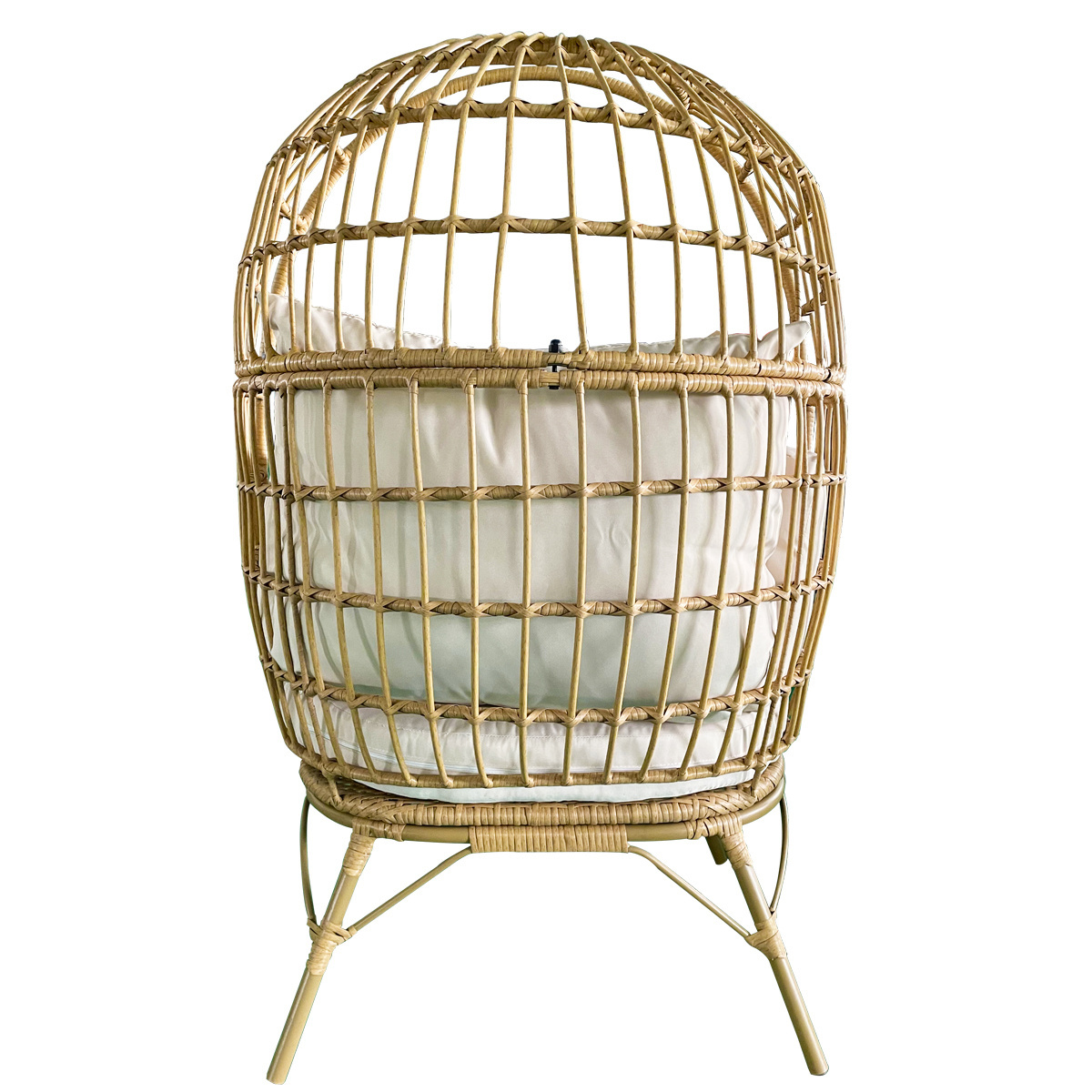 Outdoor furniture single woven rattan egg chair indoor balcony household KD leisure chair garden sets patio furniture