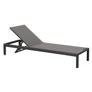 Leisure outdoor lounger chair Aluminum Sling Sun Recline Chaise Lounger Sunbed Swimming Pool Sun bathe Lounger Chair