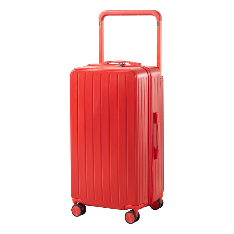 China Red Trolley Suitcase with 360-Degree Wheels Carry-On Luggage for Travel