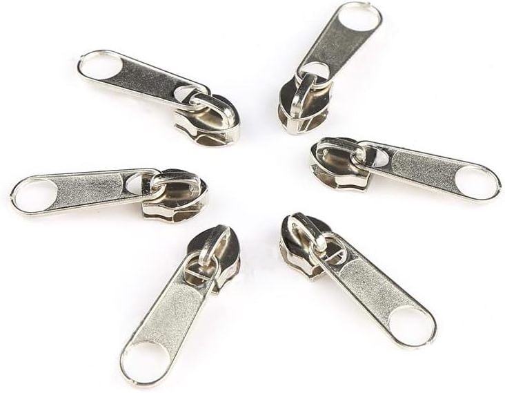 Factory wholesale No.5 Non Lock Zipper Slider with Decorated 5# zinc alloyPuller for Nylon Zipper