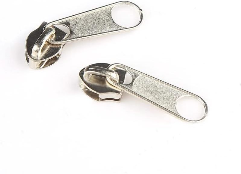 Factory wholesale No.5 Non Lock Zipper Slider with Decorated 5# zinc alloyPuller for Nylon Zipper