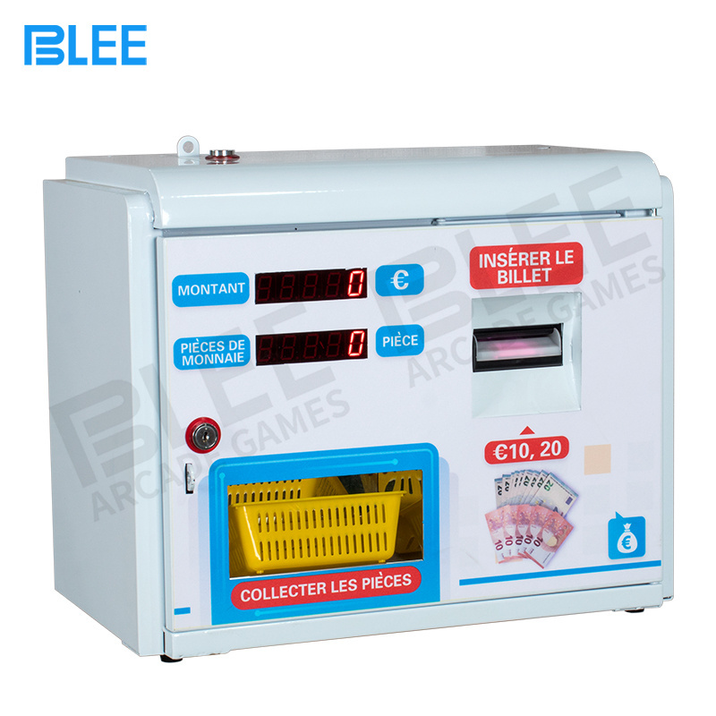 Wall mounted Bill Exchange Machine Coin Token Change Machine Game Center Currency Exchange Machine