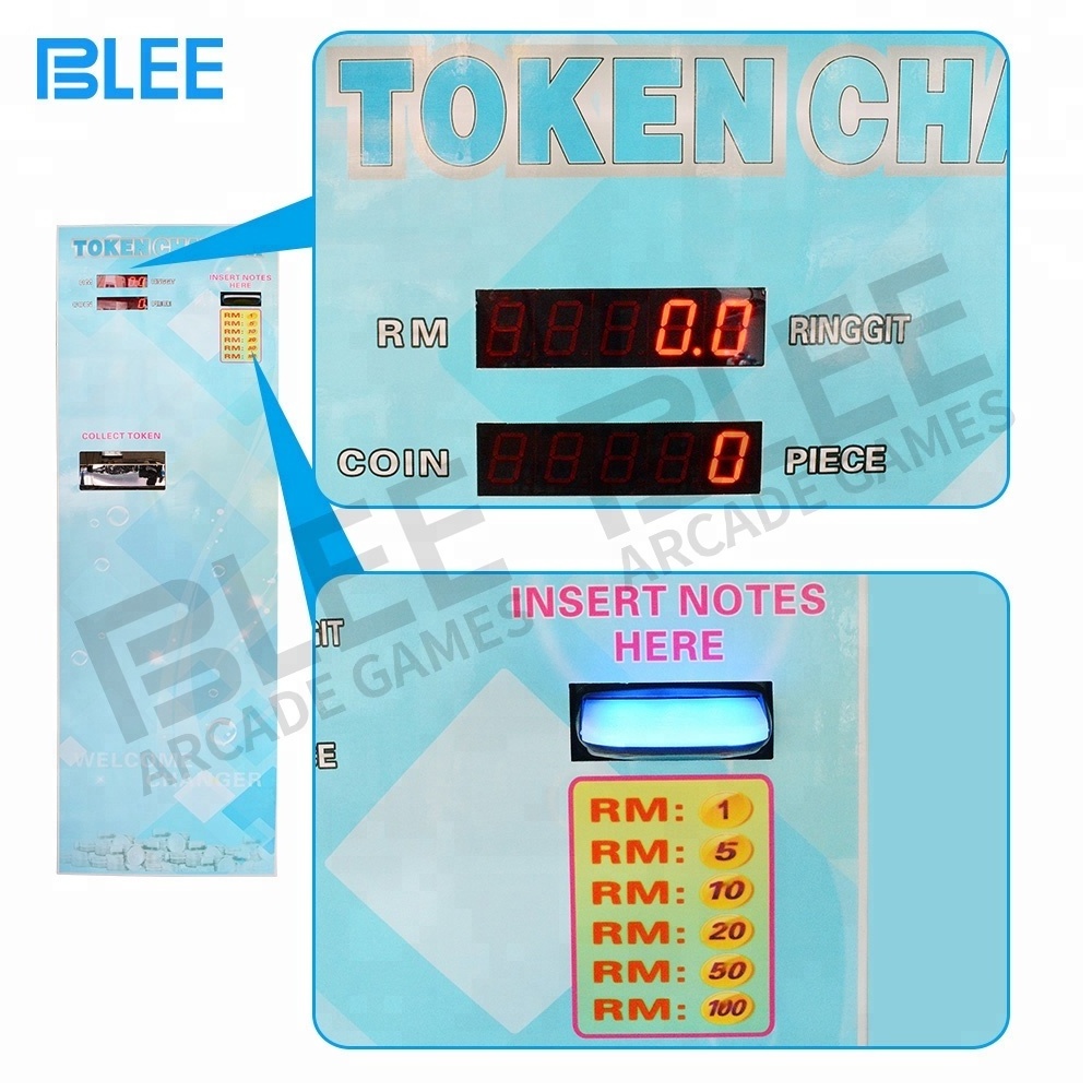 Coin change machine supplier direct wholesale automatic bill exchange arcade game token coin changer machine