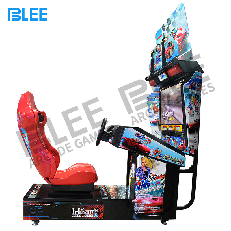 Factory Coin Operated  Arcade Car Full Motion Simulator 4d Driving Game Machine Cockpit Outrun 32 Car Sim Racing Games Simulator