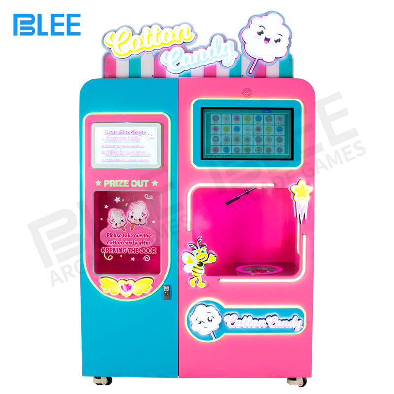 Commercial Automatic Fancy Cotton Candy Machine Professional Cotton Candy Floss Making Candy Cotton Vending Machine