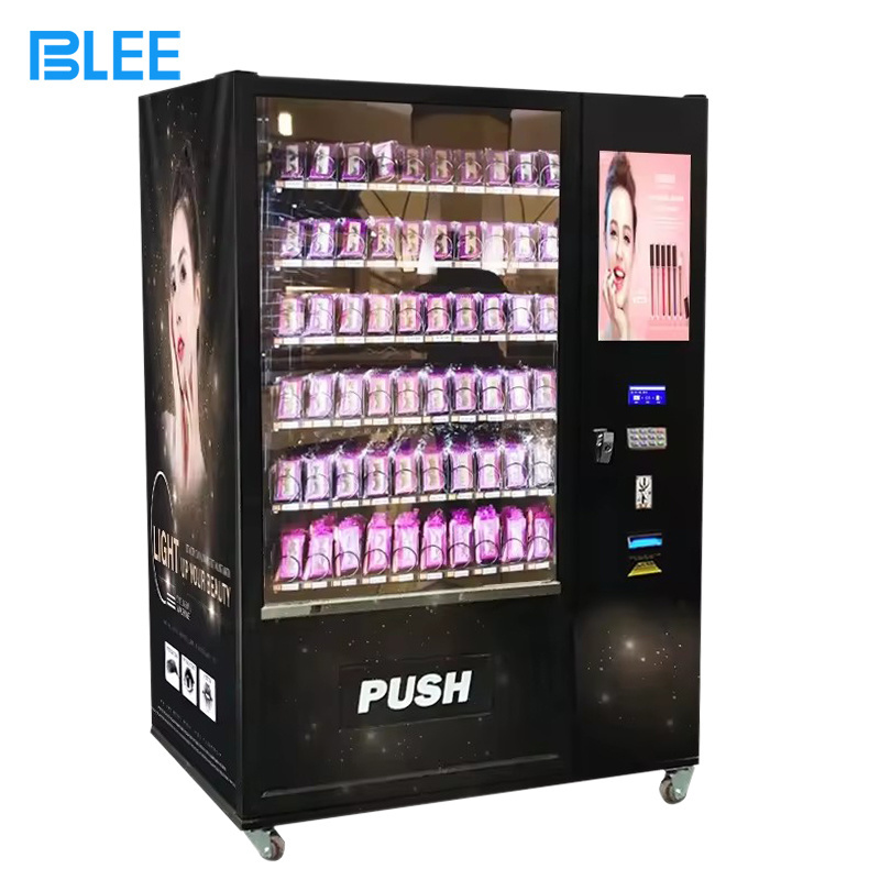 Popular touch screen hair lash beauty products vending machine cosmetics combo vending machine with card reader