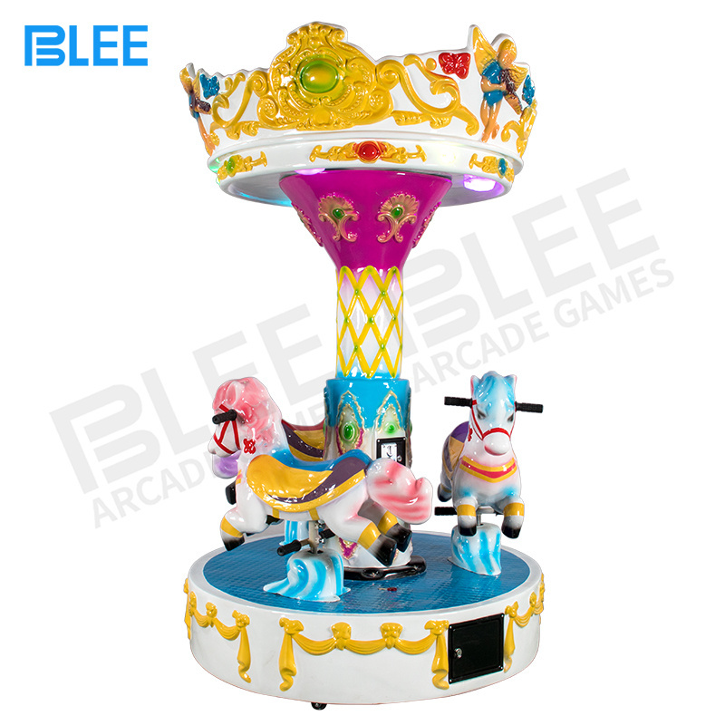 Amusement Park Kids Carousel Coin Operated Game Machine Popular 3 Person Carousel For Kids