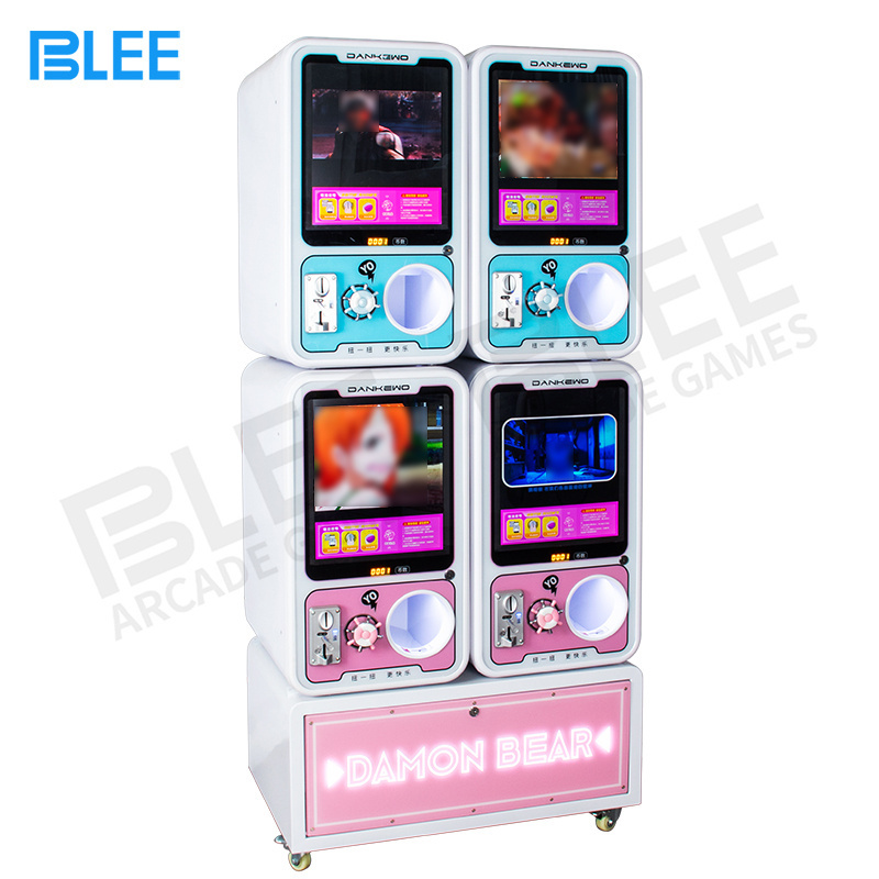 Electrical Advertising Screen 75-100mm Capsule Toy Vending Machine Coin Operated Gacha Game machine