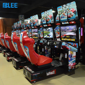 Factory Coin Operated  Arcade Car Full Motion Simulator 4d Driving Game Machine Cockpit Outrun 32 Car Sim Racing Games Simulator