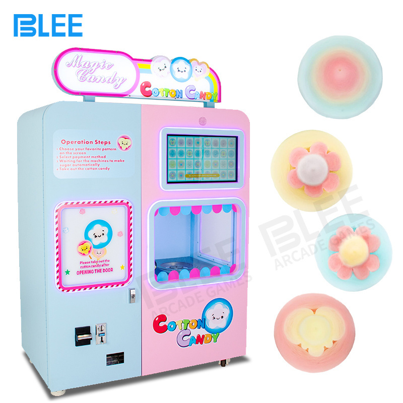 Automatic Cleaning Quick Production Cotton Candy Machine Commercial Candy Floss Vending Machine For Sale