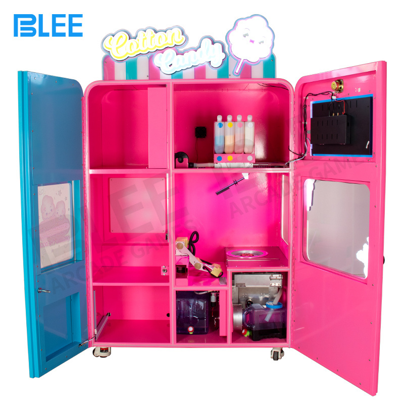 Commercial Automatic Fancy Cotton Candy Machine Professional Cotton Candy Floss Making Candy Cotton Vending Machine