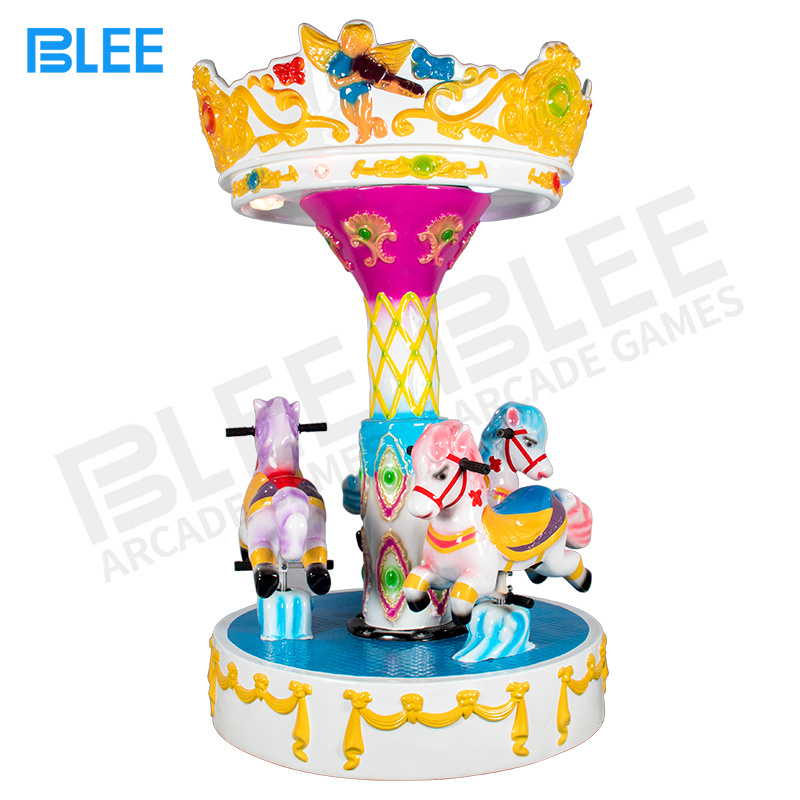 Amusement Park Kids Carousel Coin Operated Game Machine Popular 3 Person Carousel For Kids