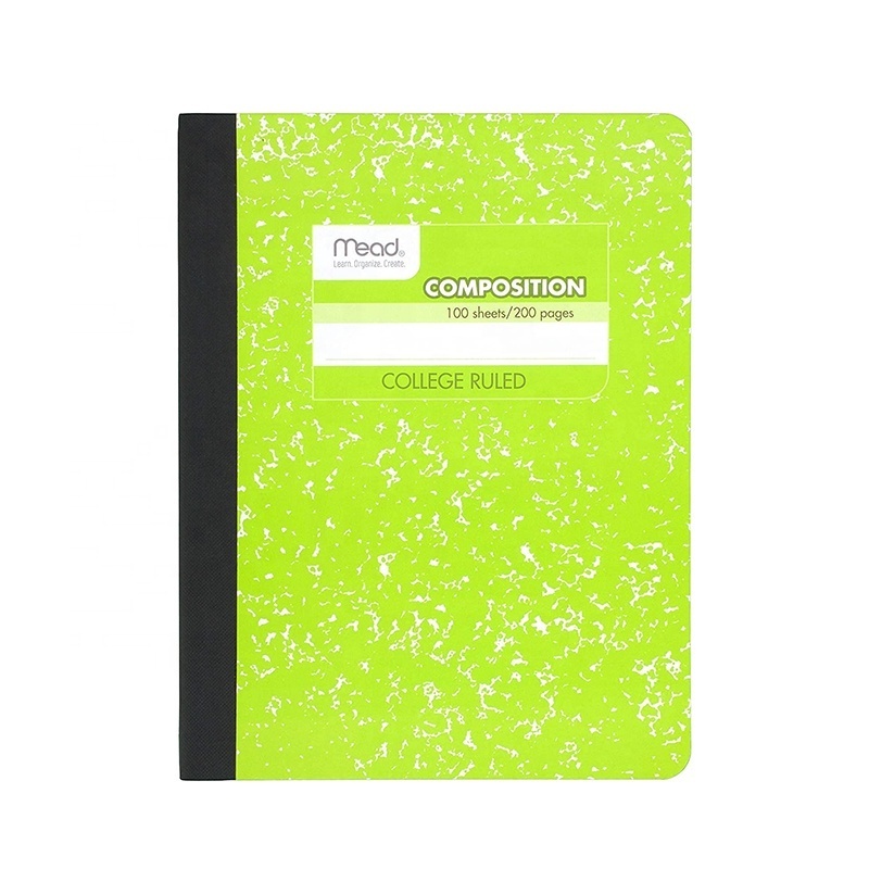 Customised Logo School Composition Notebooks Soft Paper Cover Student Notepad College Ruled Sheets Cute Note Book Recycled Diary