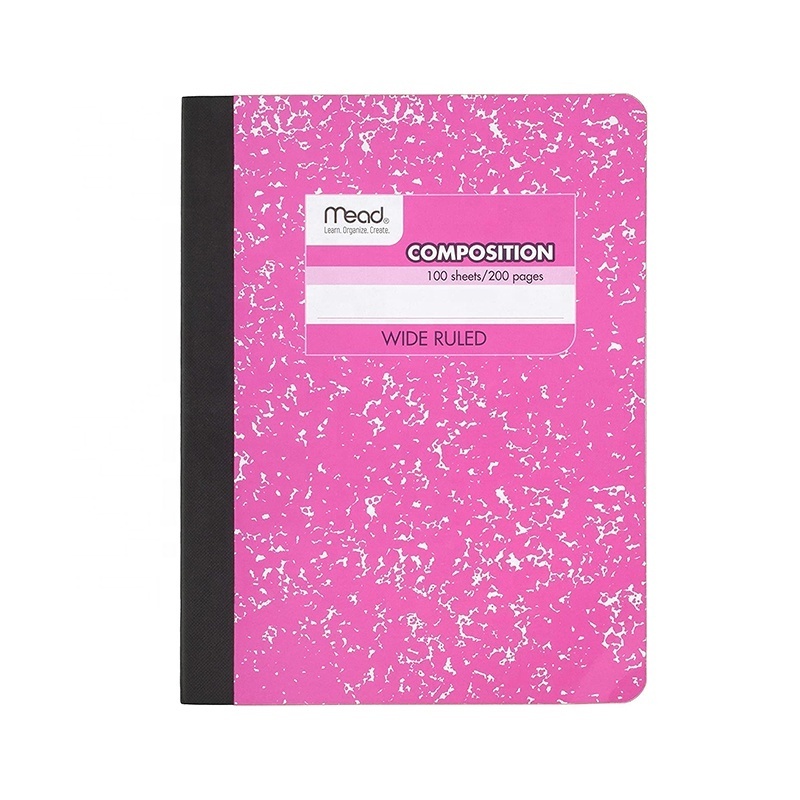 Customised Logo School Composition Notebooks Soft Paper Cover Student Notepad College Ruled Sheets Cute Note Book Recycled Diary