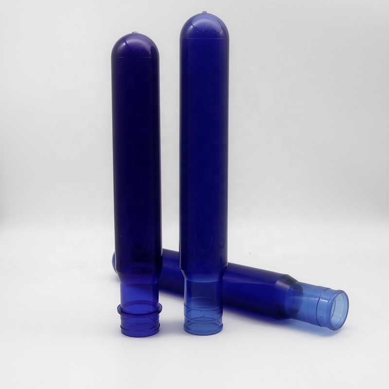 100% Virgin 750 gram plastic blue 55mm neck pressure or screw mouth pet preform for 20 litre 5 gallon water bottle