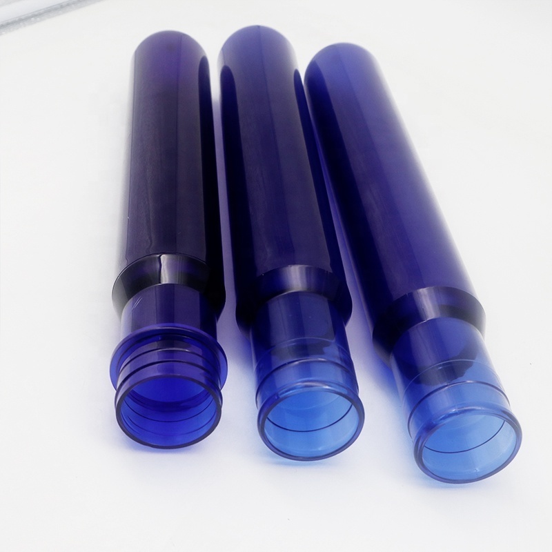 100% Virgin 750 gram plastic blue 55mm neck pressure or screw mouth pet preform for 20 litre 5 gallon water bottle