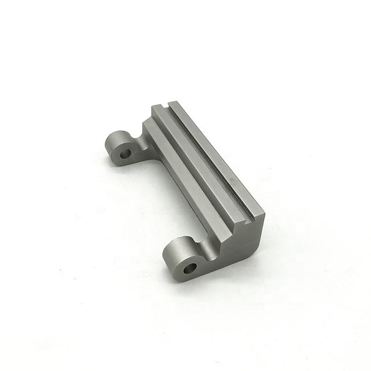 Customized aluminum hinge CNC machining grey anodizing aluminum extrusion profile