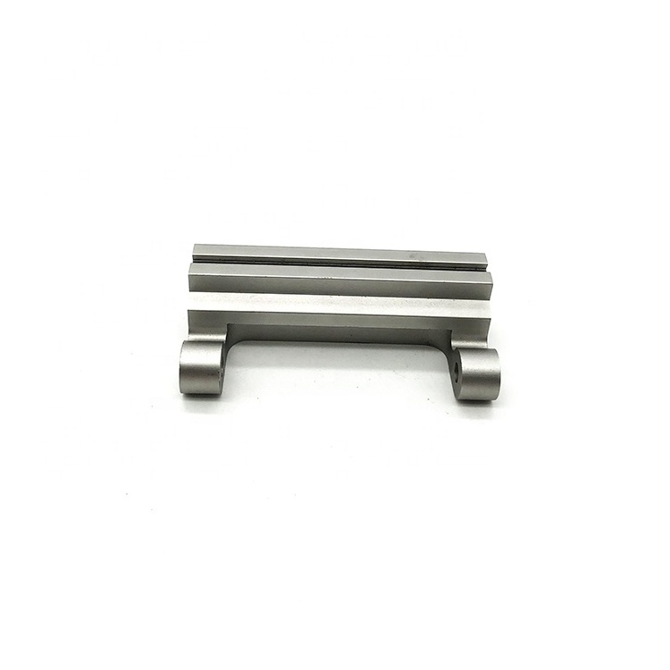 Customized aluminum hinge CNC machining grey anodizing aluminum extrusion profile