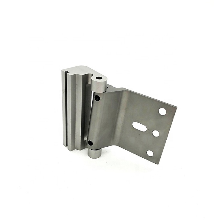 Customized aluminum hinge CNC machining grey anodizing aluminum extrusion profile