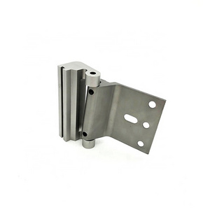 Customized aluminum hinge CNC machining grey anodizing aluminum extrusion profile