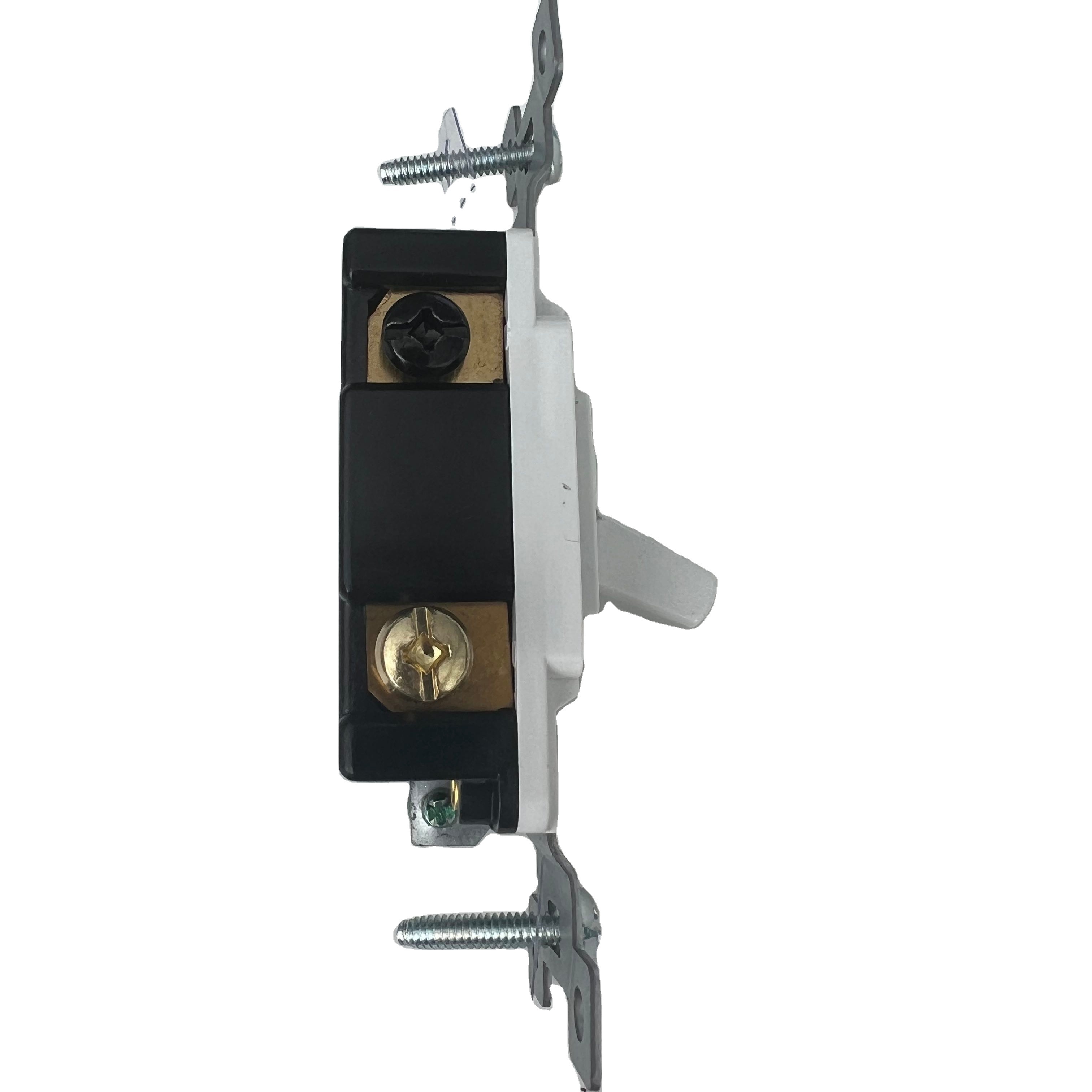 15A-120V Single Pole or 3 Way Electrical Toggle Light Switch  U.S. and Canadian Electrical Standard Approved