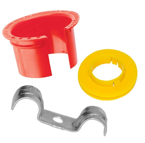 Knockout Stud Bushing Universal Metal Studs Grommet Plastic Yellow Use To Protect Wire From Damage Conduit And Cable Fittings