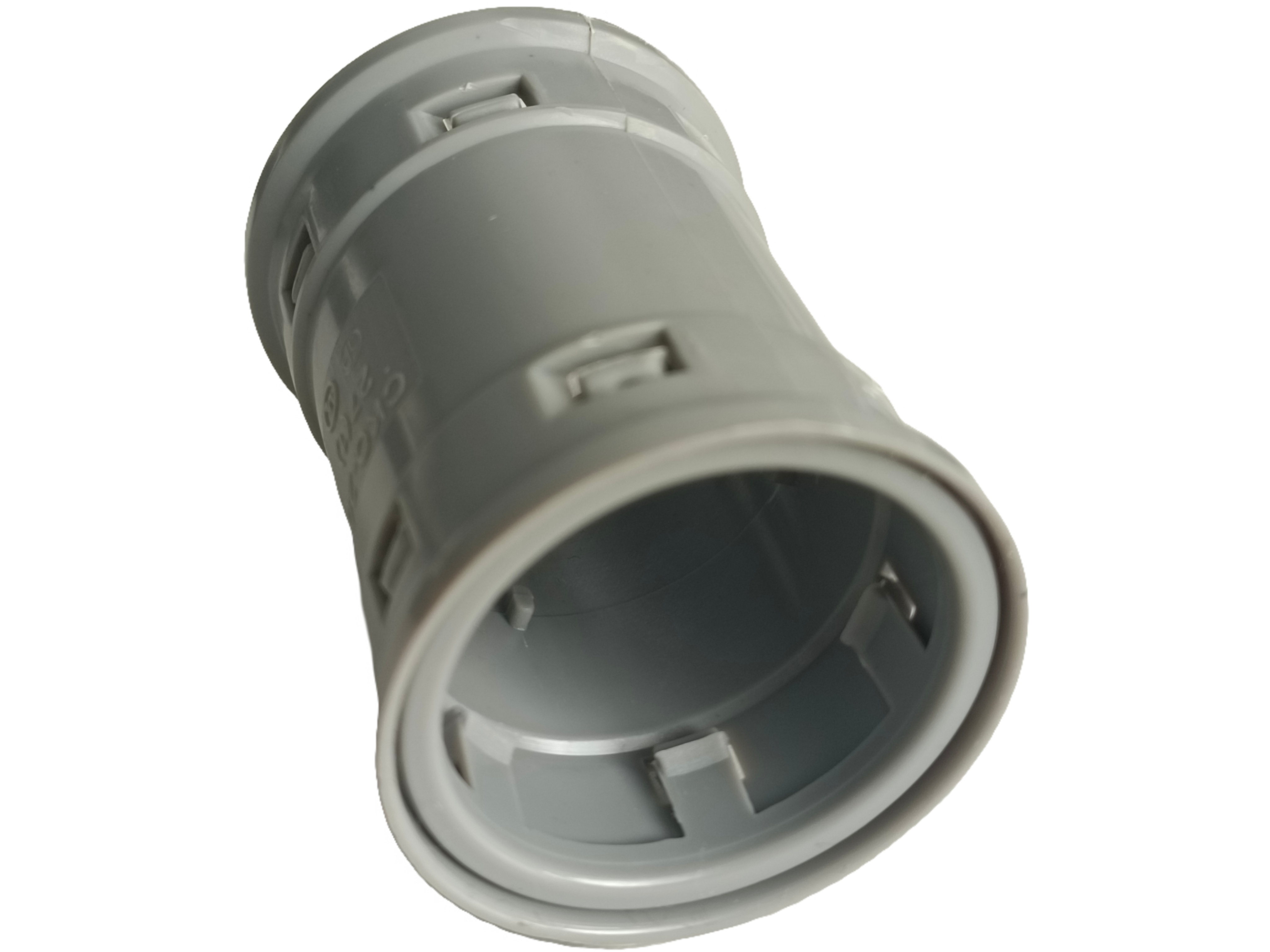 Gray Electrical Nonmetallic Tubing & Fittings PVC ENT Conduit Coupling In Push Connectors Straight Conduit Fittings