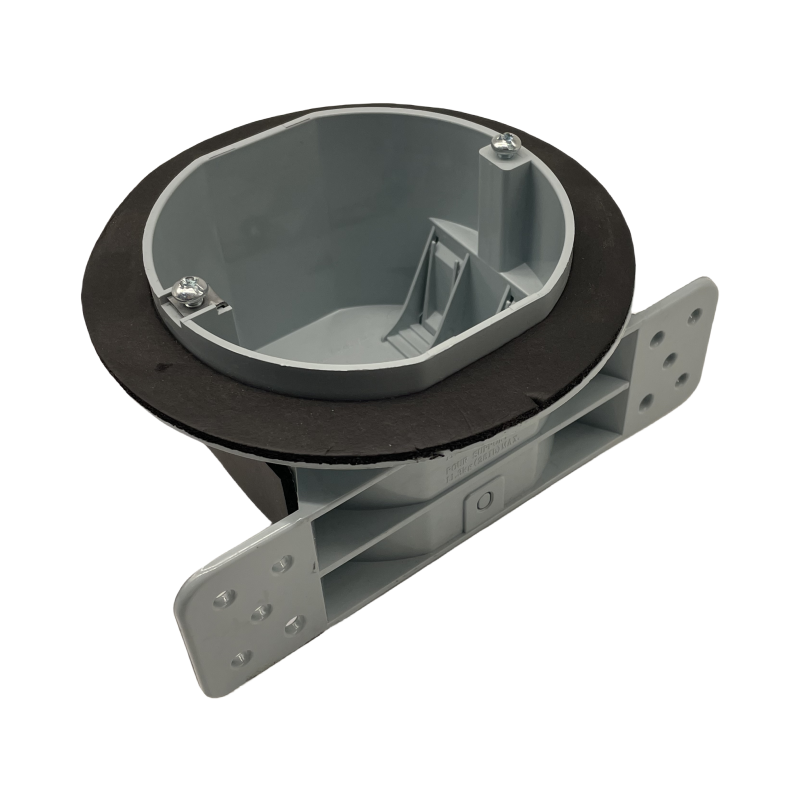 Octagon Ceiling Electric Box with Gasket Vapor Proof Plastic Flush Bracket Non Metallic Gray Outlet Box cETL ETL Listed