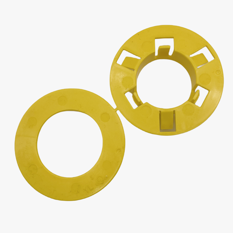 Knockout Stud Bushing Universal Metal Studs Grommet Plastic Yellow Use To Protect Wire From Damage Conduit And Cable Fittings