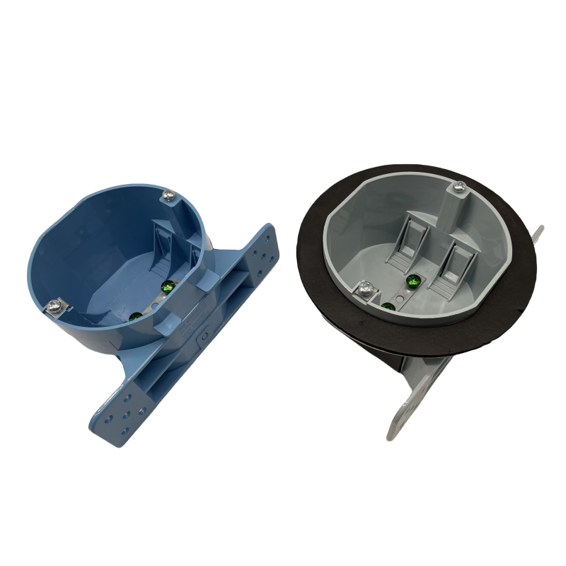 Octagon Ceiling Electric Box with Gasket Vapor Proof Plastic Flush Bracket Non Metallic Gray Outlet Box cETL ETL Listed