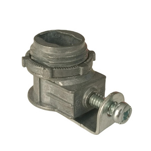 3/8 Inch Zinc Die Cast BX Saddle Connectors Screw Type Use With Flexible Metal Conduit Electrical Conduit Fittings