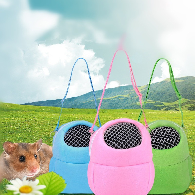 Chinchilla Guinea Pig Bunny Breathable Carrier Cage Hamster Travel Carrier Bag Pet Travel Backpack