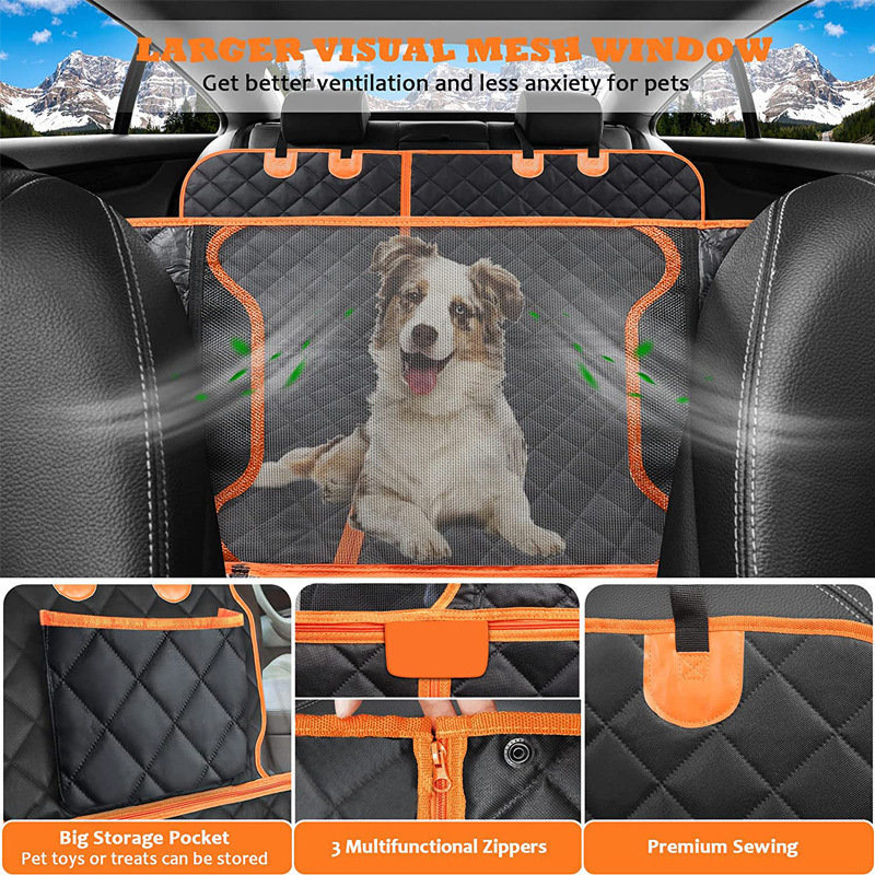 Car pet mat Waterproof Oxford cloth mat for the car when the dog goes out rear Pet seat cover car anti-dirty dog mat