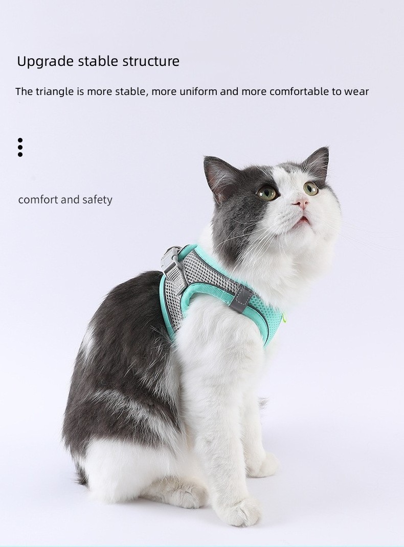 JXANRY Original Factory Wholesale New Upgrade Reflective Pet Dog Cat Chest Strap Vest Leash Dog Chain