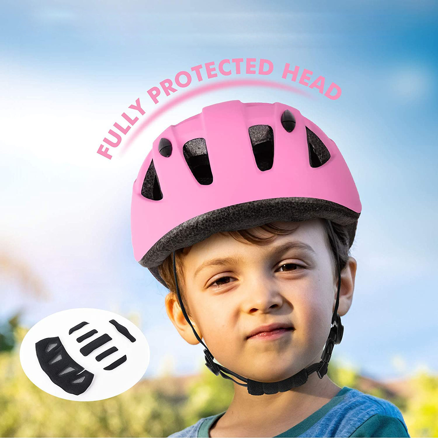 Kid Safety Protective Bike Helmet for Children 3 12 year old Dirt Bicycle Cycle Scooter Skating Skateboard BestSuppliers