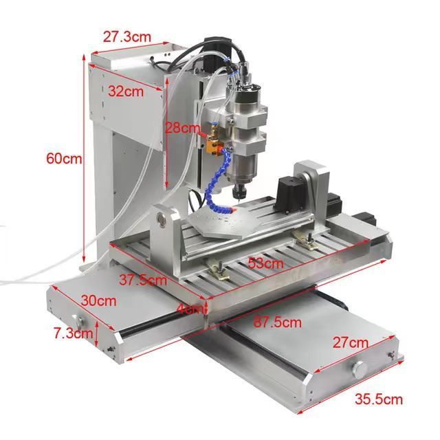 Desktop mini hobby 3D cnc wood carving router 4 5 axes axis 3d wood cutting mini cnc cutter router milling machine for metal