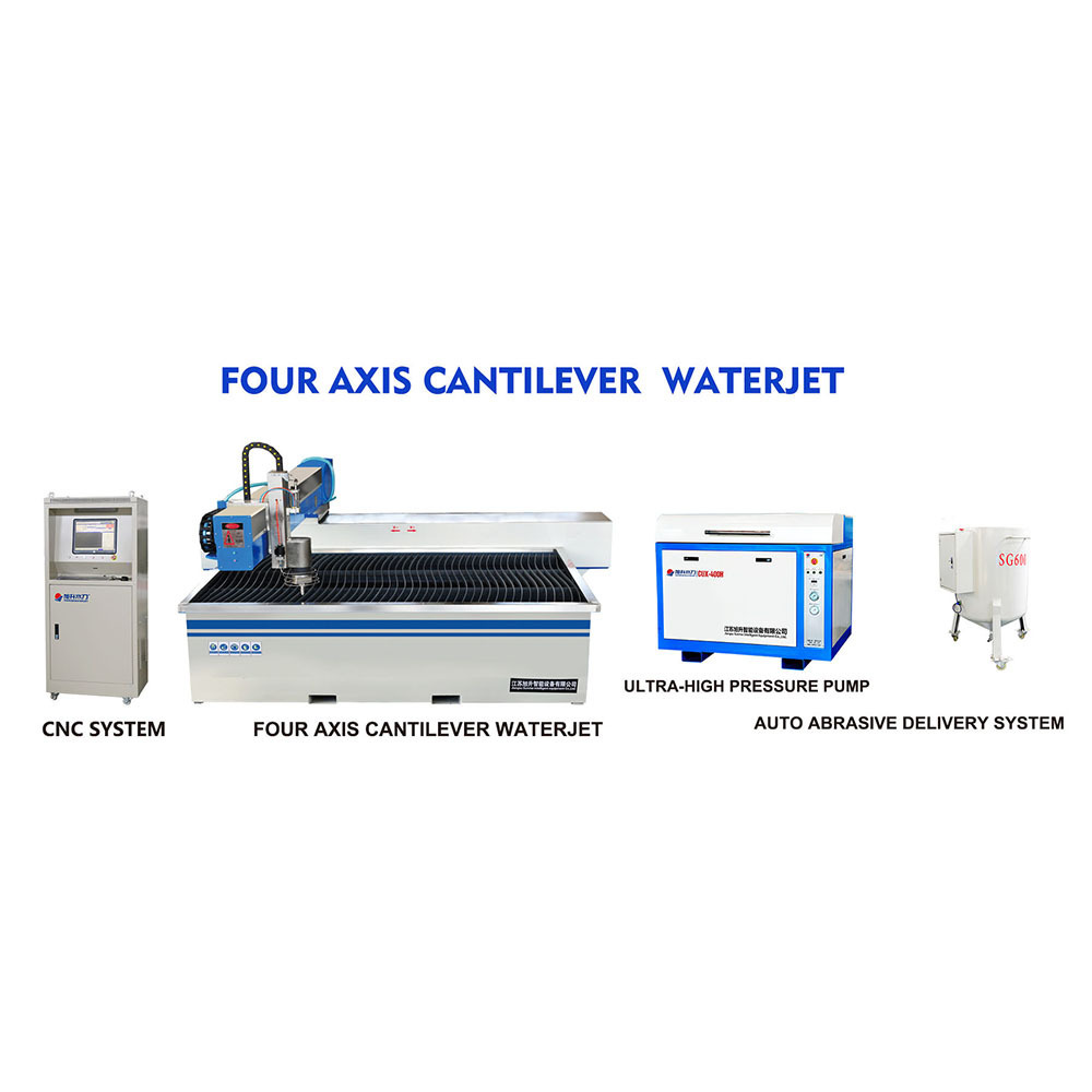 Mini small size Waterjet Cutter Water Jet CNC Machine for metal Stone Marble Cutting with 3 4 5 Axis Cutting Machine