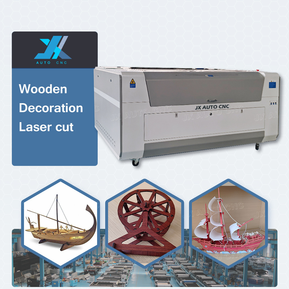 JX AUTO CNC 1390 1410 80W 100W Wooden Decoration Laser cut cutting engraving machine