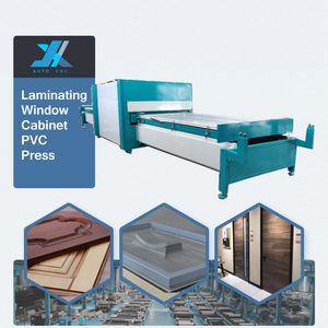 JX Automatic film wholesale pvc door vacuum membrane hot lamination press machine