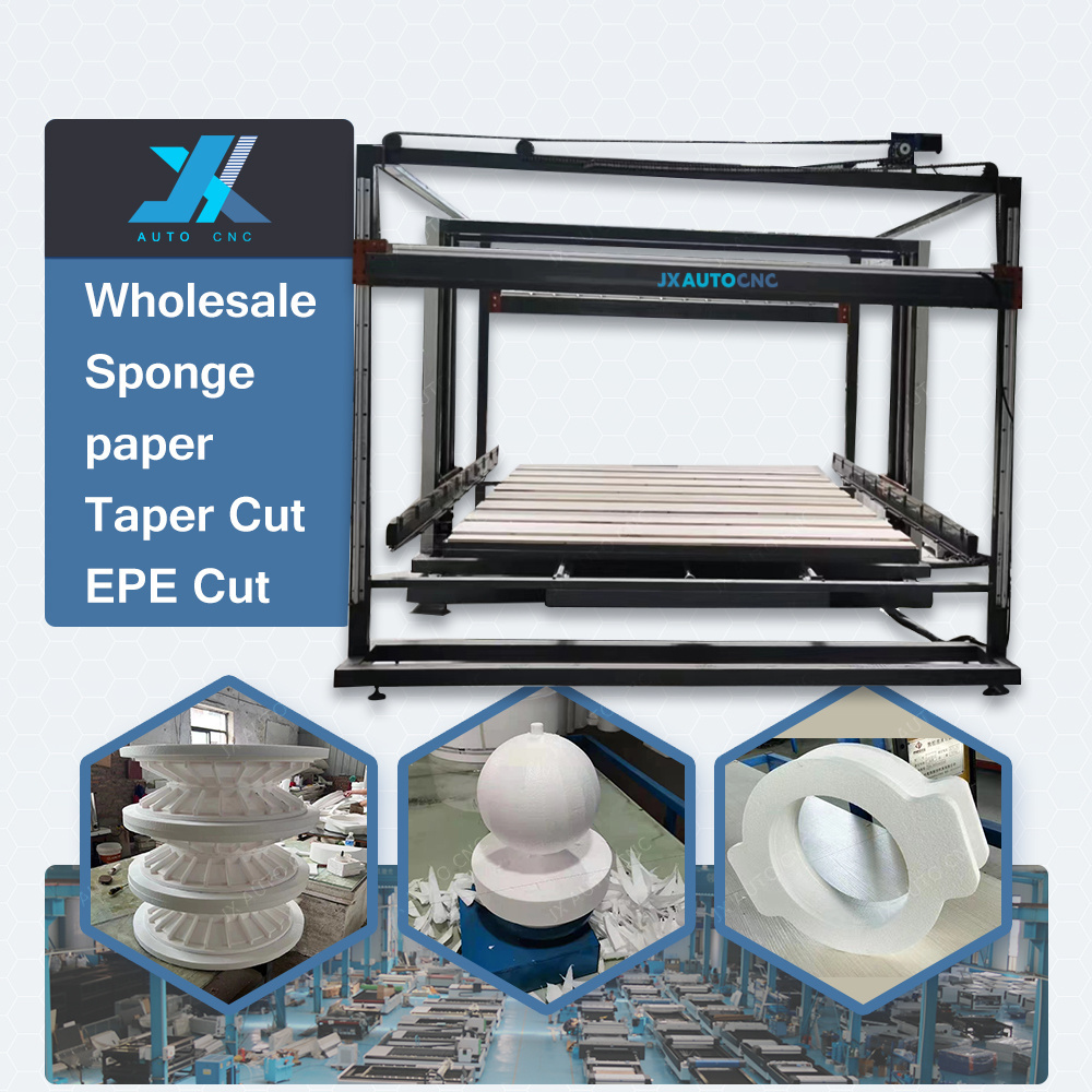 5 4 axis vertical hot line Wire Styrofoam Cutting automatic electric 3D hot wire epe eps cnc foam sheet cutter cutting machine