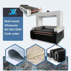 JX asynchronous dual heads 1812 ccd camera laser cutting machine 130w co2 laser cut sublimation fabrics machine for textile