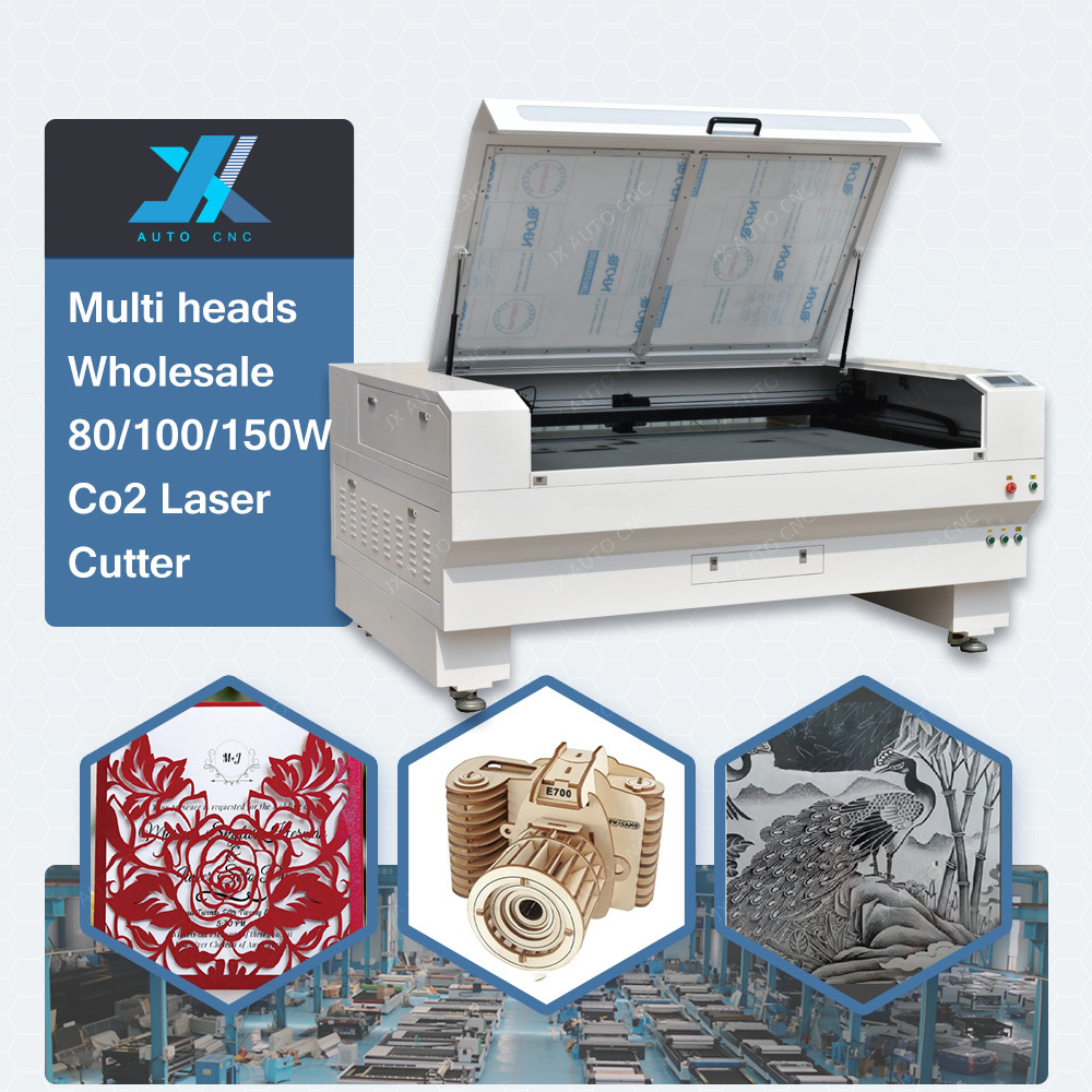 JX asynchronous dual heads 1812 ccd camera laser cutting machine 130w co2 laser cut sublimation fabrics machine for textile