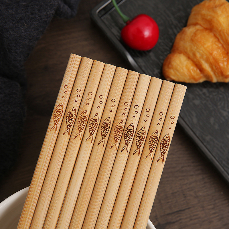 Factory Hot Selling Natural Bamboo Products Recyclable Kitchen Tableware Bamboo Chopsticks Wholesale