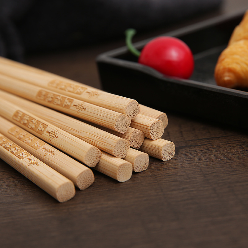 Factory Hot Selling Natural Bamboo Products Recyclable Kitchen Tableware Bamboo Chopsticks Wholesale