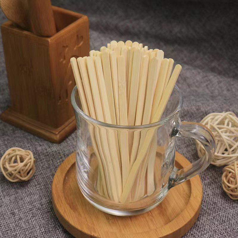 White Paper Wrapped Premium Coffee Stick Wooden Coffee Stirring Tea Maker