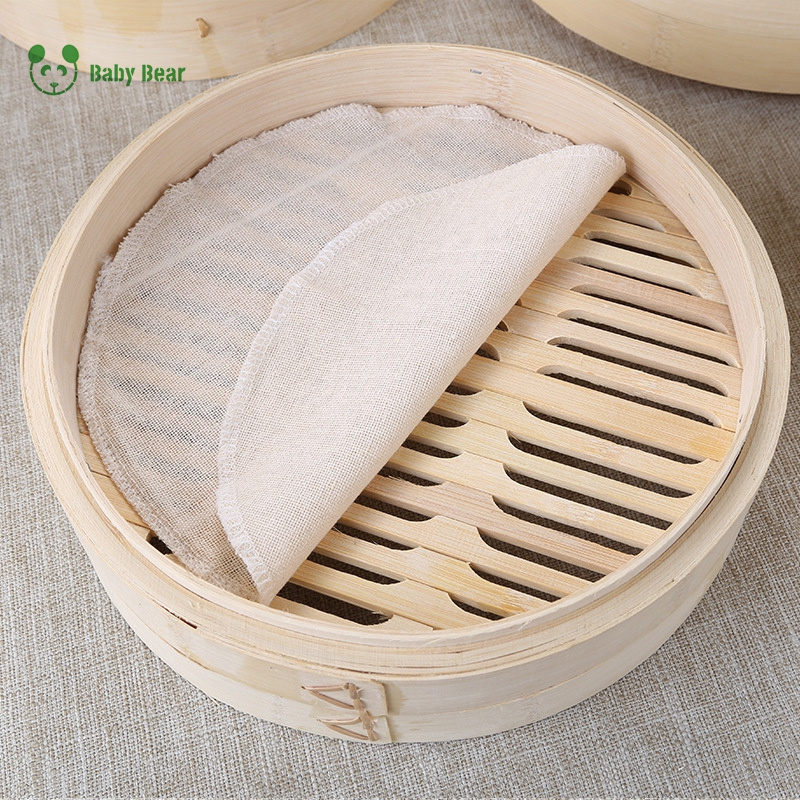 Big Small Size Square Mini Dim Sum Food Rice Bamboo Steamer Basket Kit Set Favors Dumpling Steamer Holder Rack