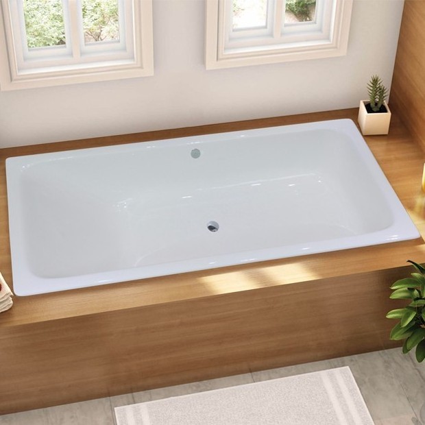 bathtub french antique bathroom built-in cast iron tub cheap drop-in bath tub