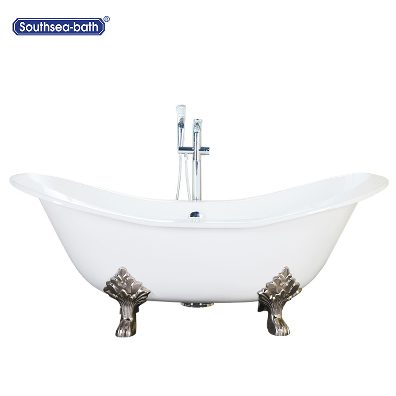 five star hotel customized  cast iron bathtub