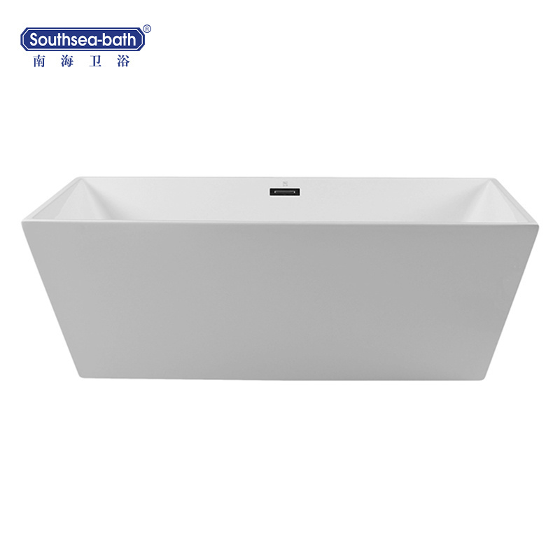 Pure acrylic material Resin and fiberglass Freestanding bathtub